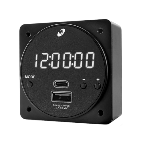 CH93MAX Digital Clock and MAX Power USB Chargers