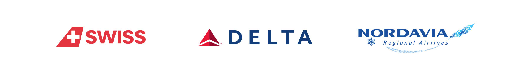 Commercial Partners Swiss, Delta Airlines and Nordavia Regional Airlines